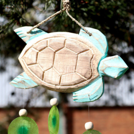 Sculpture de tortue aquatique et goutte de Copis