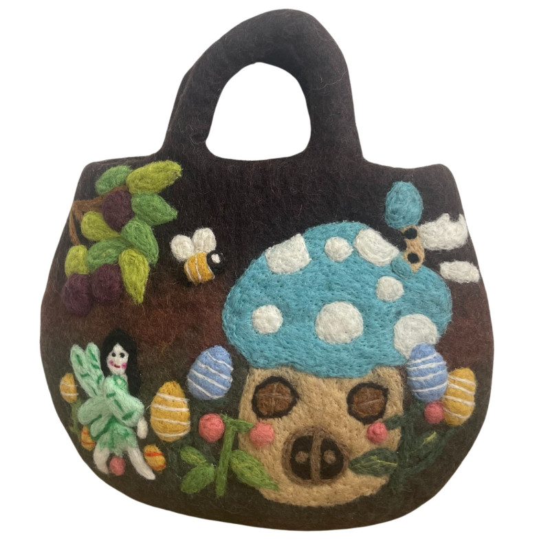 Sac en feutre Fairy Garden - 35x27cm