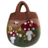 Sac en feutre Champignons - 35 x 27 cm