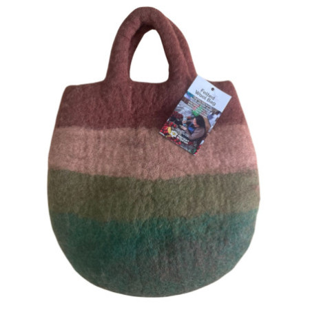 Sac en feutre Champignons - 35 x 27 cm