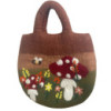 Sac en feutre Champignons - 35 x 27 cm