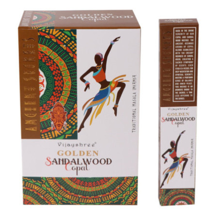 15 g de copal doré et de bois de santal