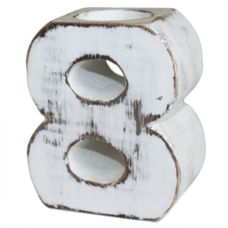 Numéro d'anniversaire en bois - N° 8