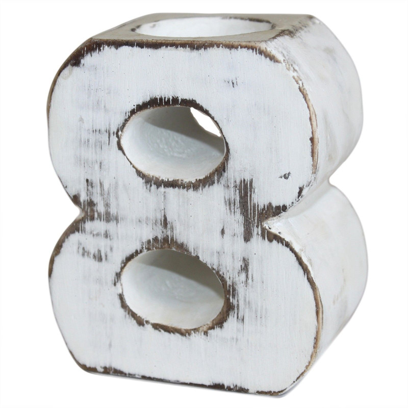 Numéro d'anniversaire en bois - N° 8