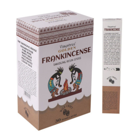 Bâtonnets de résine d'encens doré 30 g (6 pièces)