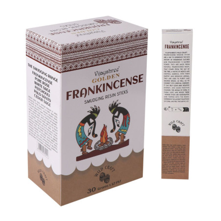 Bâtonnets de résine d'encens doré 30 g (6 pièces)