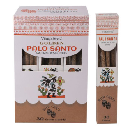 Bâtonnets de résine de maculage Golden Palo Santo 30 g (6 pièces)