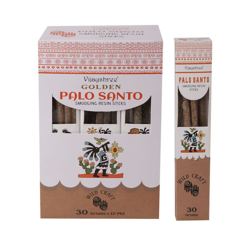 Bâtonnets de résine de maculage Golden Palo Santo 30 g (6 pièces)