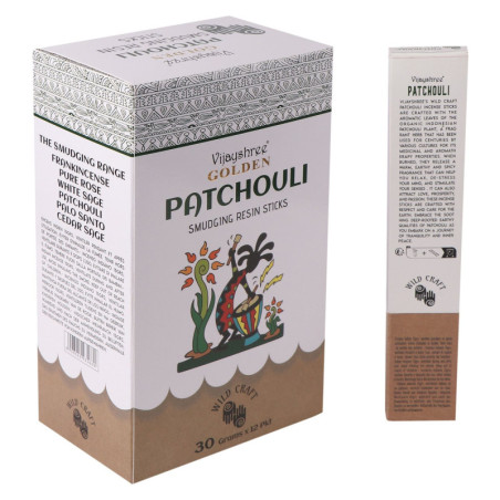 Bâtonnets de résine de maculage au patchouli doré 30 g (6 pièces)