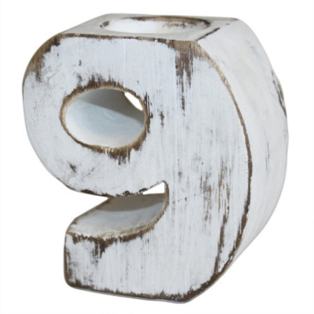 Numéro d'anniversaire en bois - N° 9
