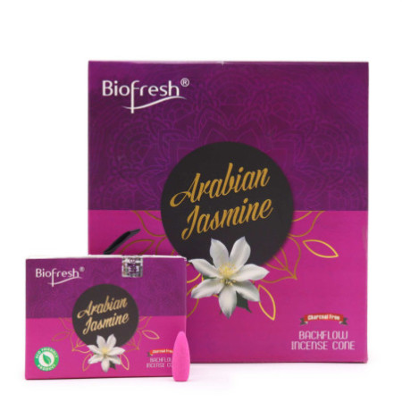 Cônes d'encens Biofresh Backflow (40 cônes) - Jasmin d'Arabie