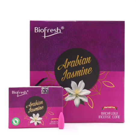 Cônes d'encens Biofresh Backflow (40 cônes) - Jasmin d'Arabie
