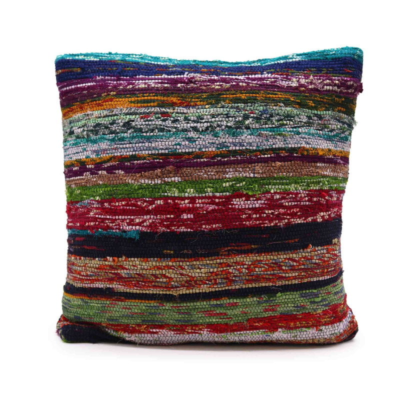 Housses de coussin en tissu chiffon - 40 x 40 cm - Bleu aqua