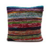 Housses de coussin en tissu chiffon - 40 x 40 cm - Bleu aqua