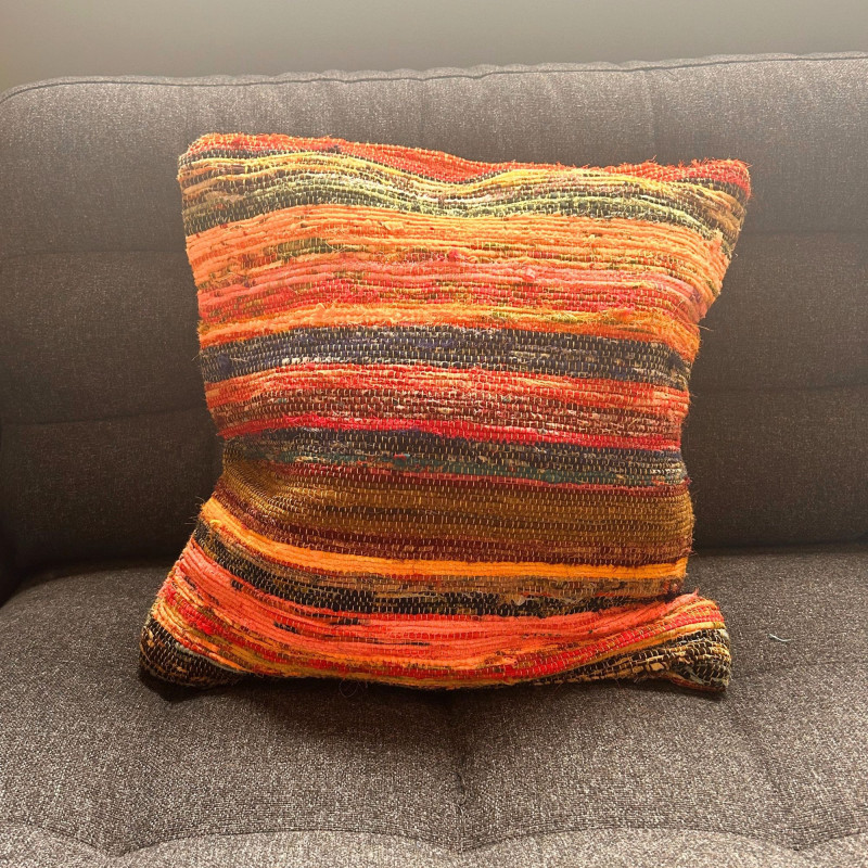 Housses de coussin en tissu éponge - 40 x 40 cm - Oranges Sunrise