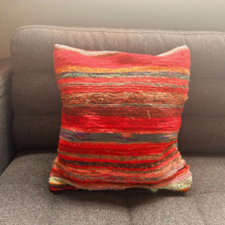 Housses de coussin en tissu chiffon - 40 x 40 cm - Rouges riches
