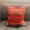 Housses de coussin en tissu chiffon - 40 x 40 cm - Rouges riches