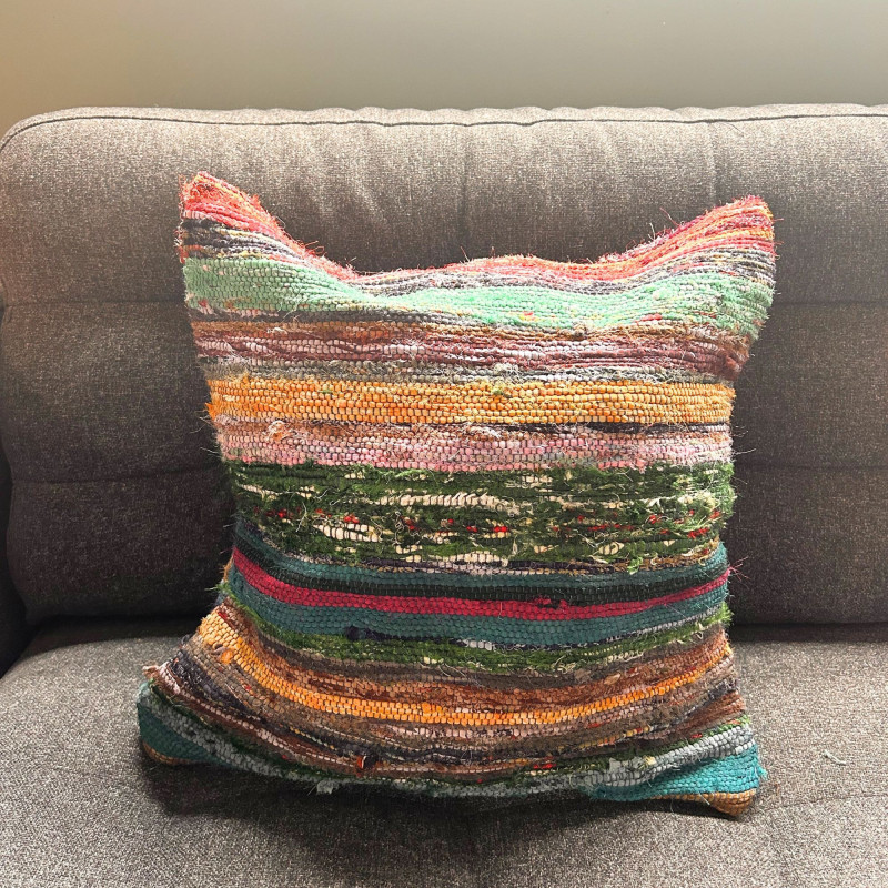 Housses de coussin en tissu éponge - 40 x 40 cm - Gris anthracite
