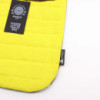 Pochette rembourrée pour ordinateur portable 13 pouces - Jaune fou - Délavé à la pierre 14 oz