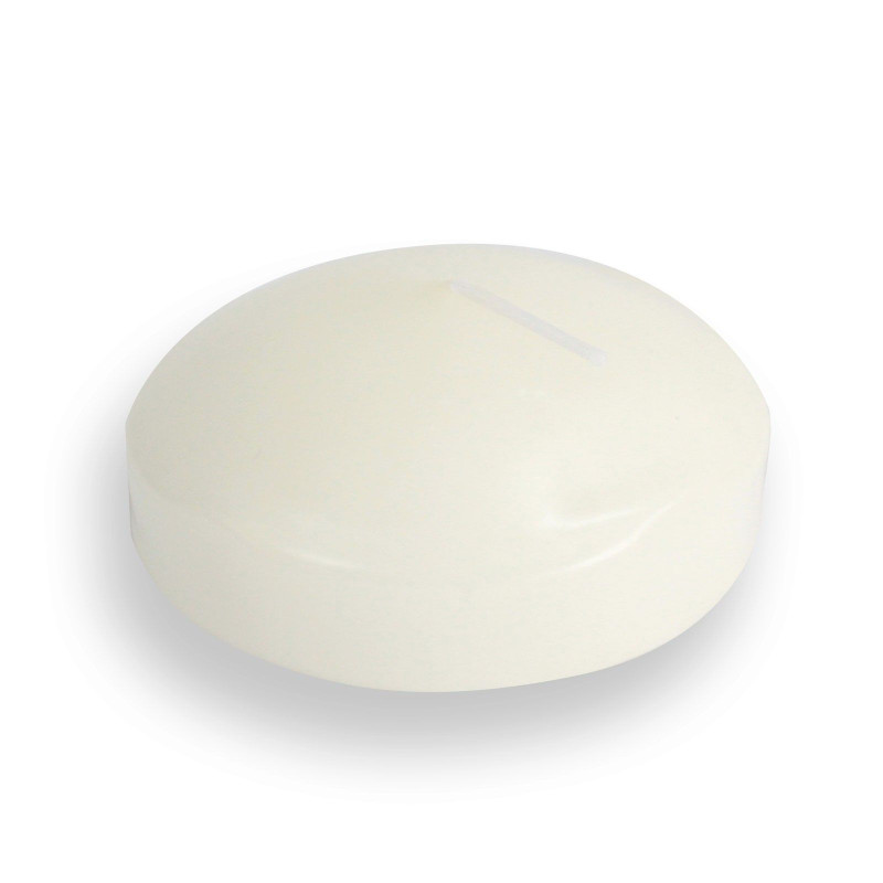 Grandes bougies flottantes - Ivoire
