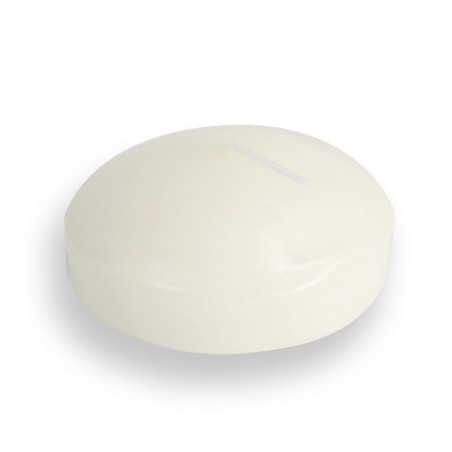 Grandes bougies flottantes - Ivoire