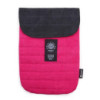 Pochette rembourrée pour ordinateur portable - Rose vif - Délavé à la pierre 14 oz