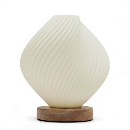 Lampe New Wave - USB - 3 réglages - Shell Twisted