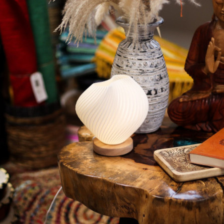 Lampe New Wave - USB - 3 réglages - Shell Twisted