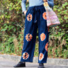 Pantalon de détente de style japonais - Moyen - Bleu, Orange