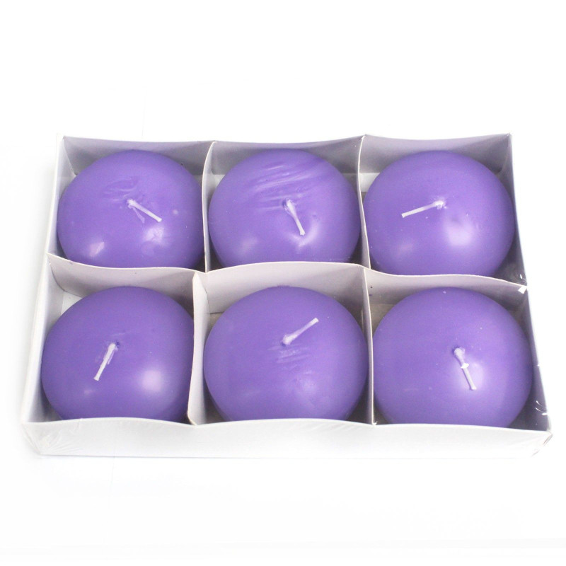 Grandes bougies flottantes - Lilas