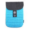 Pochette rembourrée pour ordinateur portable - Turquoise formidable - Délavage à la pierre 14 oz
