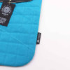 Pochette rembourrée pour ordinateur portable - Turquoise formidable - Délavage à la pierre 14 oz