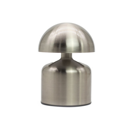 Lampe tactile - Dôme champignon argenté - USB (C) - Rechargeable (400 watts)