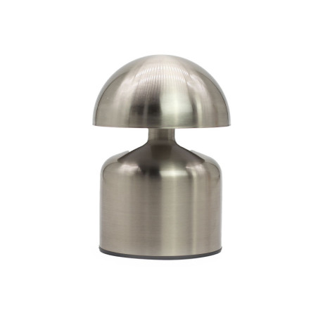 Lampe tactile - Dôme champignon argenté - USB (C) - Rechargeable (400 watts)