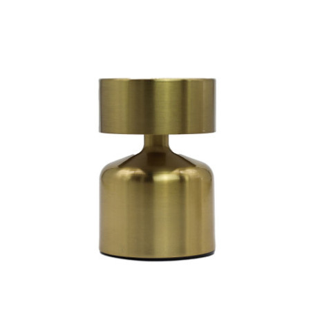 Lampe tactile - Champignon plat Bronze - USB (C) - Rechargeable (400 W)