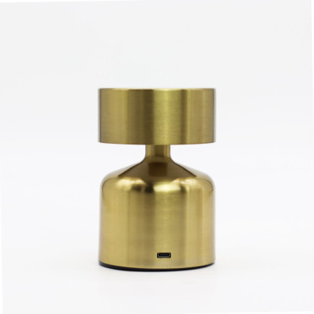 Lampe tactile - Champignon plat Bronze - USB (C) - Rechargeable (400 W)