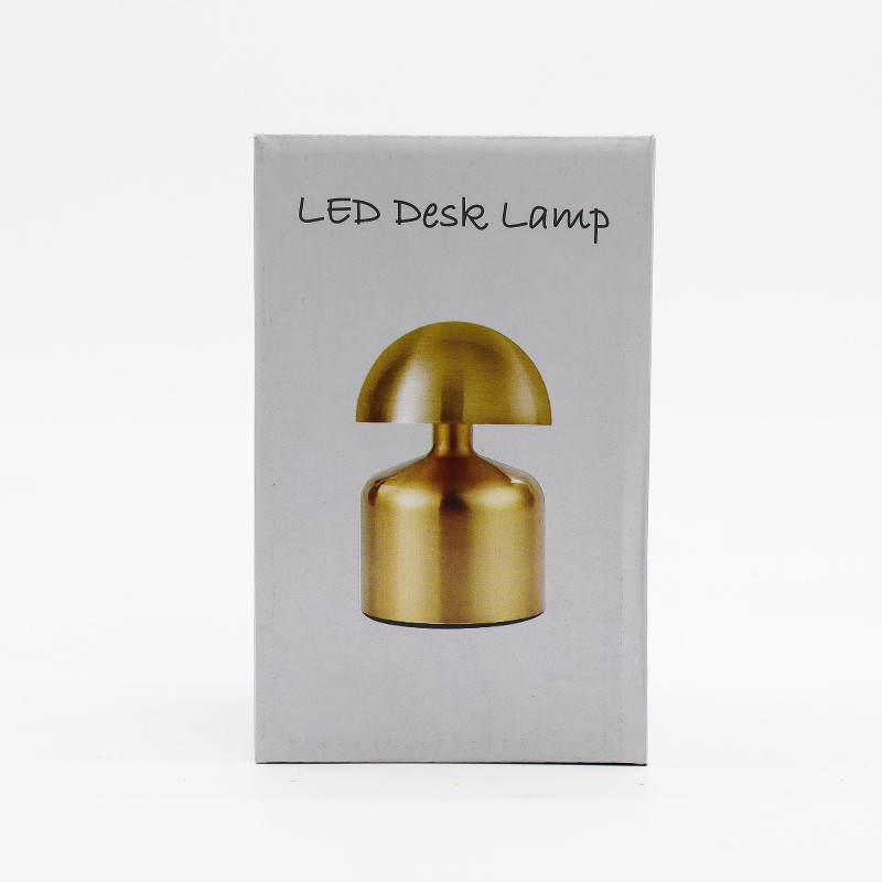 Lampe tactile - Champignon plat Bronze - USB (C) - Rechargeable (400 W)