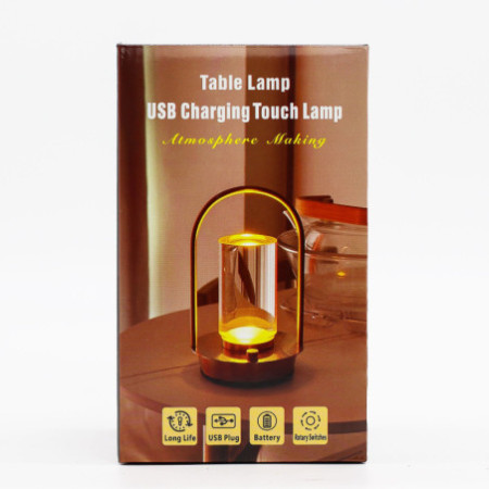 Lampe tactile - Lanterne en cristal - USB (C) - Rechargeable (2000 watts)