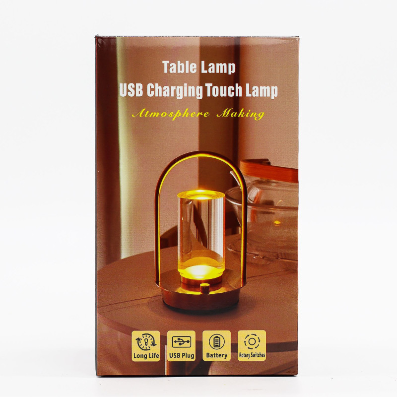 Lampe tactile - Lanterne en cristal - USB (C) - Rechargeable (2000 watts)