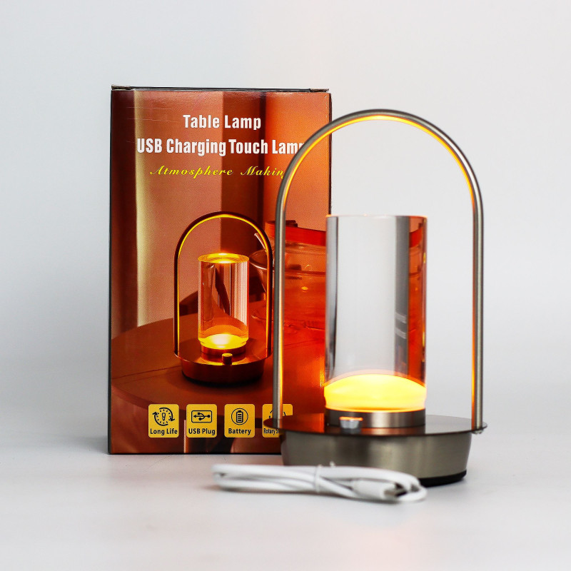 Lampe tactile - Lanterne en cristal - USB (C) - Rechargeable (2000 watts)