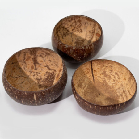 Petit bol en noix de coco naturelle