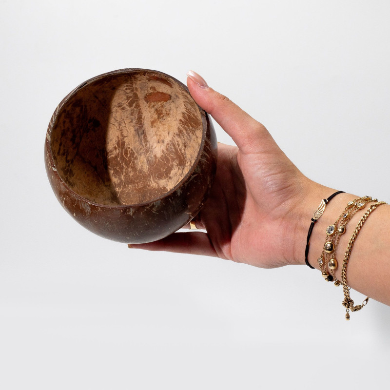 Petit bol en noix de coco naturelle