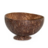 Bol moyen en noix de coco naturelle sur support