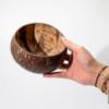 Grand bol en noix de coco naturelle