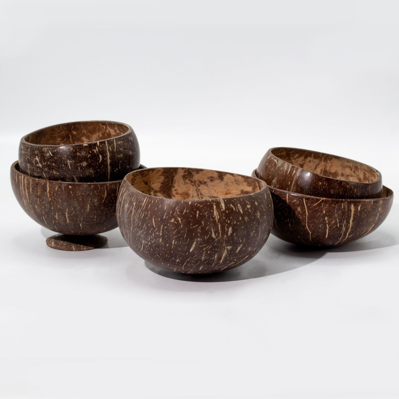 Grand bol en noix de coco naturelle