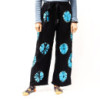 Pantalon de détente de style japonais - Moyen - Noir, Bleu
