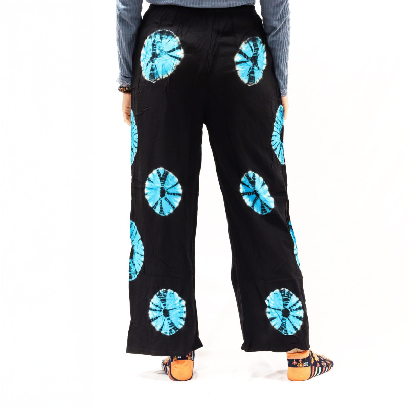 Pantalon de détente de style japonais - Moyen - Noir, Bleu
