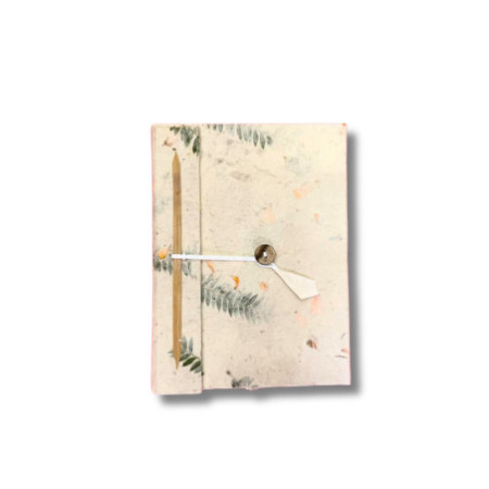 Carnet de notes Med Lokta Fleurs mélangées Lrg (15x12cm) - 45 feuilles
