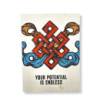 Grand carnet d'inspiration Lokta (21 x 15 cm) - 45 feuilles - Your Potential - avec marque-page