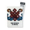 Grand carnet d'inspiration Lokta (21 x 15 cm) - 45 feuilles - Your Potential - avec marque-page